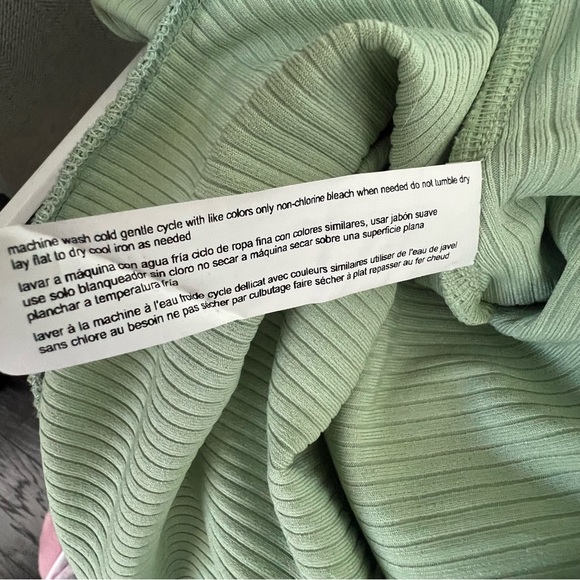 NWT Eloquii Women's Green Ribbed Slit Leg Pull On-Long Stretch Maxi Skirt 22-24 - Picture 12 of 13